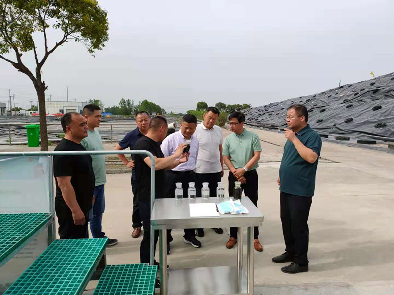 江蘇省泰州市城管局領(lǐng)導(dǎo)一行就盛邦環(huán)境興化垃圾填埋場(chǎng)滲濾液處理項(xiàng)目進(jìn)行專項(xiàng)檢查