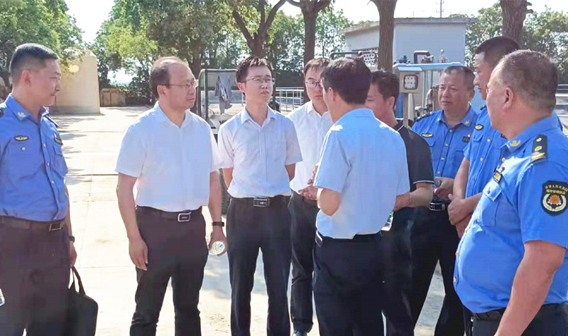 泰州市環(huán)保局、城管局，興化市城管局領(lǐng)導(dǎo)一行蒞臨盛邦環(huán)境興化垃圾填埋場(chǎng)滲濾液處理項(xiàng)目視察工作